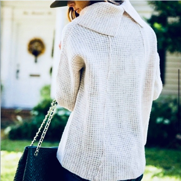 Free People Grey Sidewinder Cowl Neck Oversized Sweater Small - Picture 2 of 10